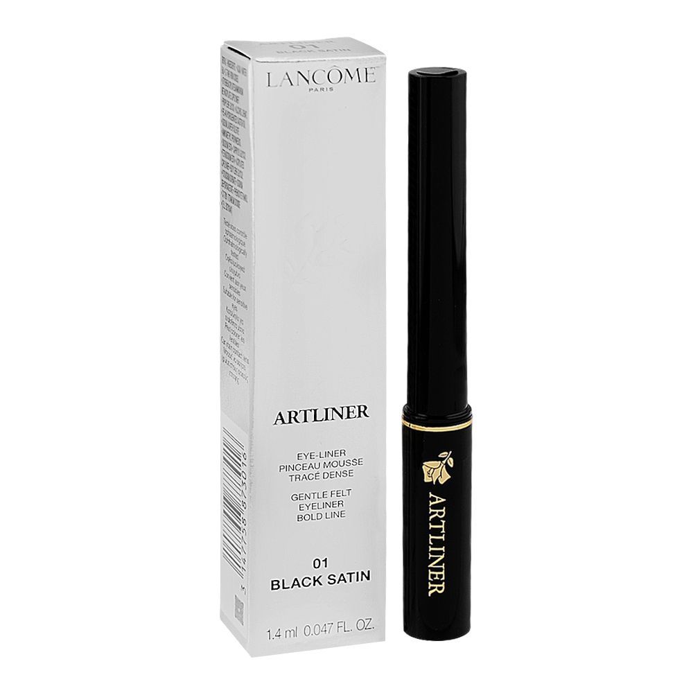 Lancome Paris Artliner Eyeliner, 1.4ml, 01 Black Satin - Image 2