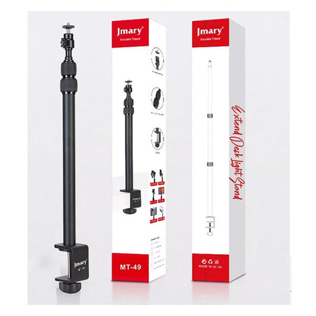 Jmary Tabletop Desk Mount Light Stand with C-Clamp for Camera & Ring Light (15.2" - 36.8" Height), MT-49 - Image 4