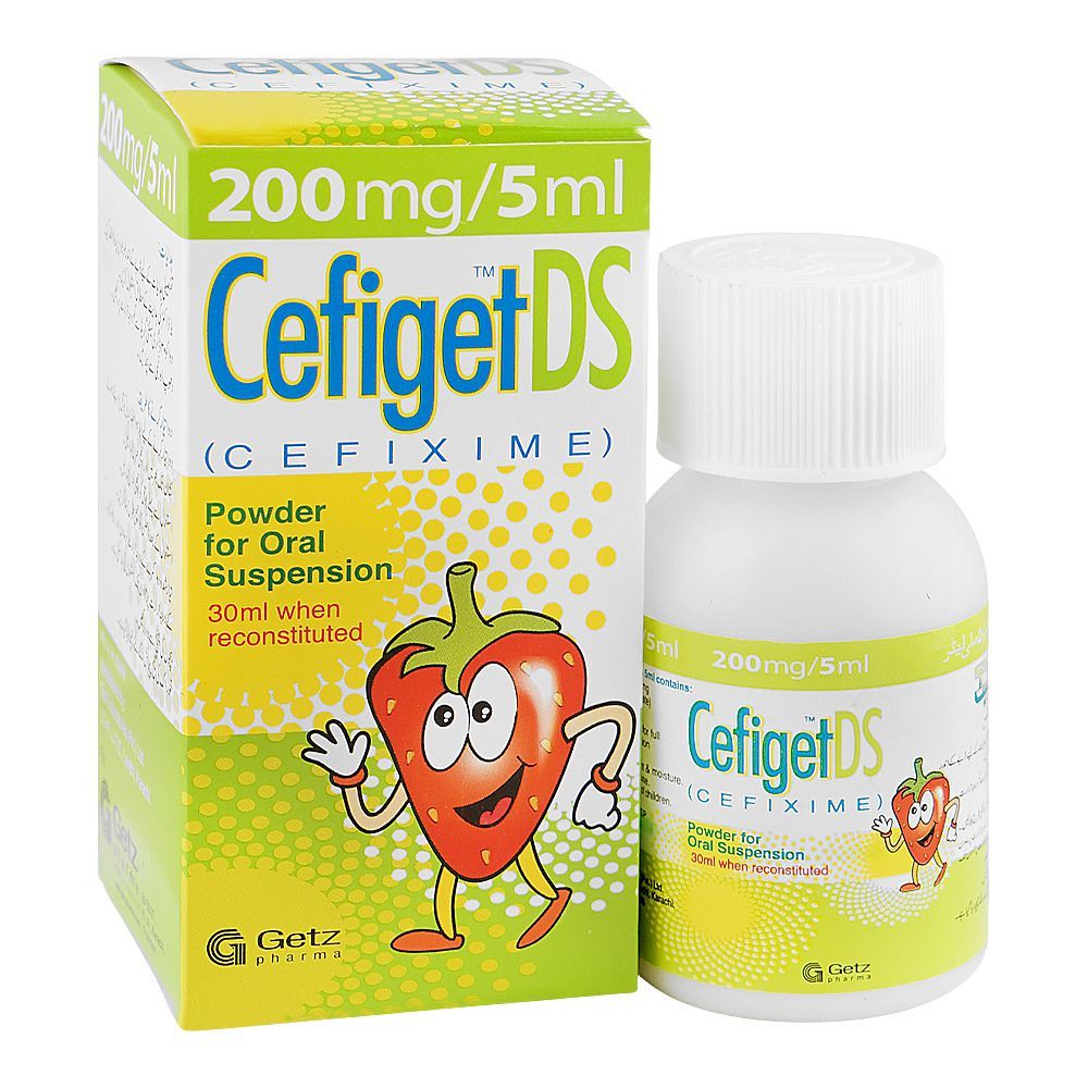 Cefiget DS Powder Oral Suspension, 200mg/5ml - Main Image