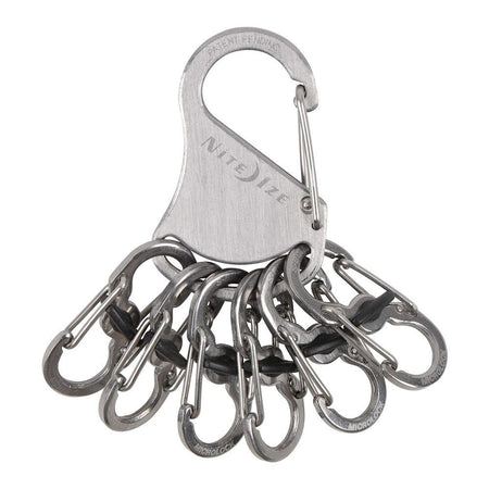 Nite Ize S-Biner Key Rack Locker, Stainless Steel Keychain Accessories & Organizers, KLK-11R3 - Main Image