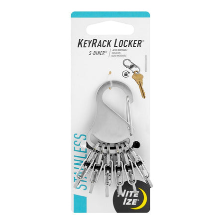 Nite Ize S-Biner Key Rack Locker, Stainless Steel Keychain Accessories & Organizers, KLK-11R3 - Image 5