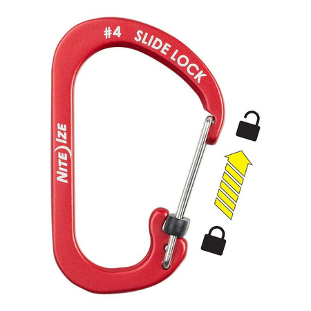 Nite Ize Slice Lock Carabiner, Stainless Steel Keychain Accessories & Organizers, CSLA4-10-R6 - Image 3