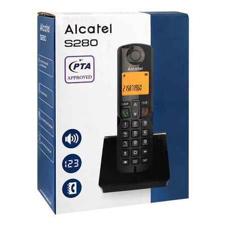 Alcatel Cordless Telephone, Black, S280 - Image 2