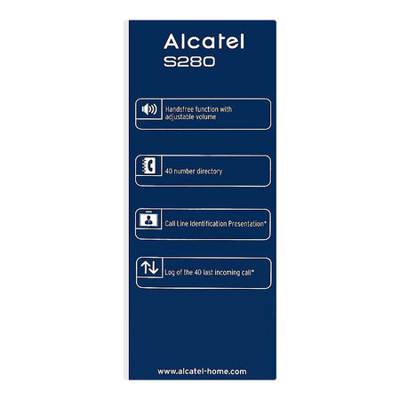 Alcatel Cordless Telephone, Black, S280 - Image 4