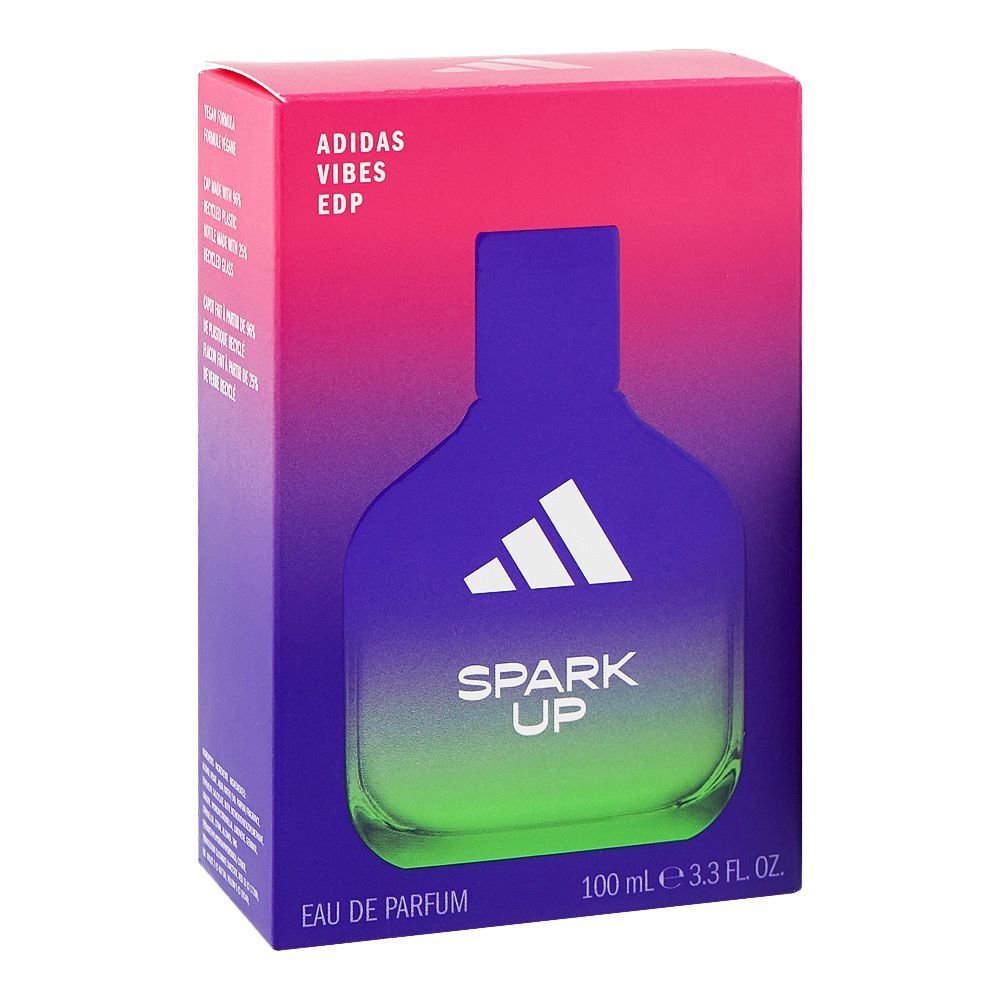 Adidas Vibes Spark Up, Eau de Parfum, For Men & Women, 100ml - Image 2
