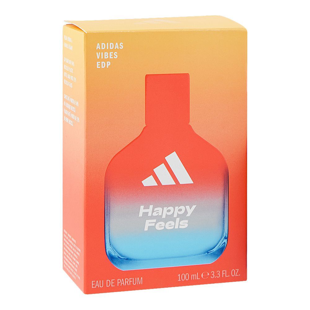 Adidas Vibes Happy Feels, Eau de Parfum, For Men & Women, 100ml - Image 2