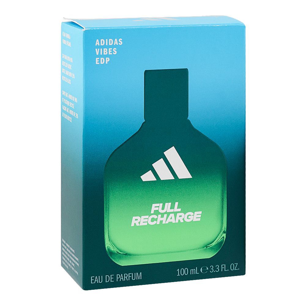 Adidas Vibes Full Recharge, Eau de Parfum, For Men & Women, 100ml - Image 2