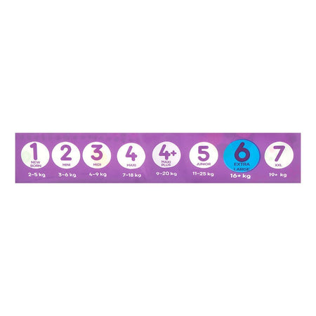 Canbebe Baby Diapers Jumbo, Extra Large, No.6, 16+kg, 38-Pack - Image 2