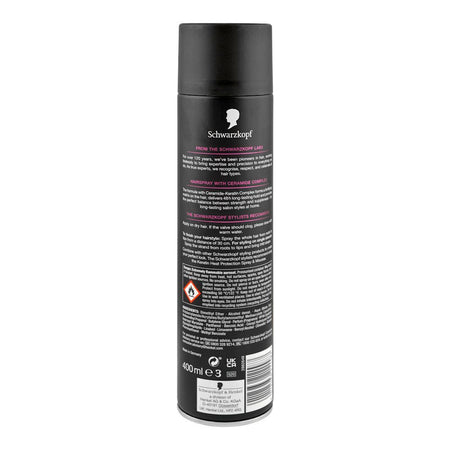 Schwarzkopf Ceramide Complex Hair Spray, 48H Extra Strong Hold, 400ml - Image 2