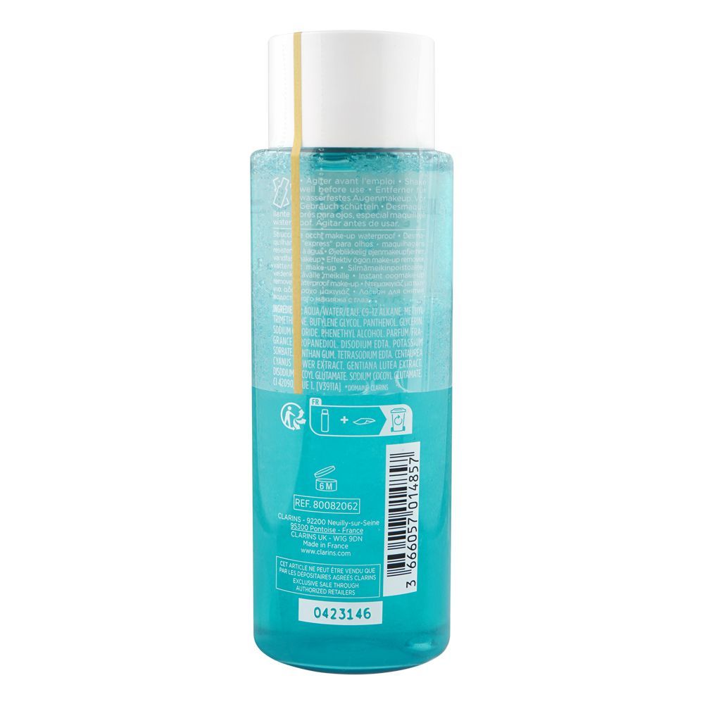 Clarins Paris Instant Eye Make-Up Remover with Alpine Golden Gentian, 125ml - Image 2