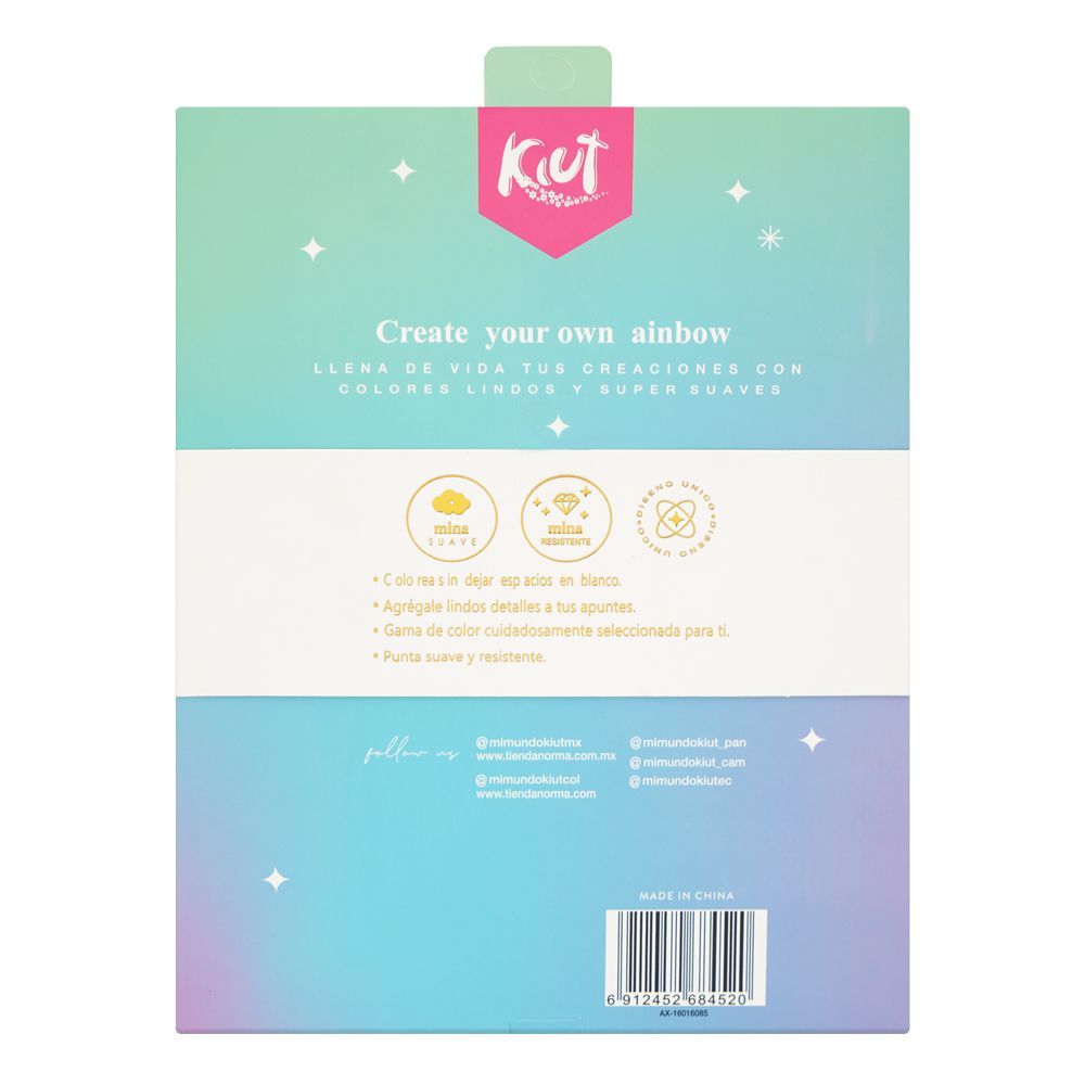UBS Lapices De Color Pencils, 15-Colors, AX-160 - Image 2