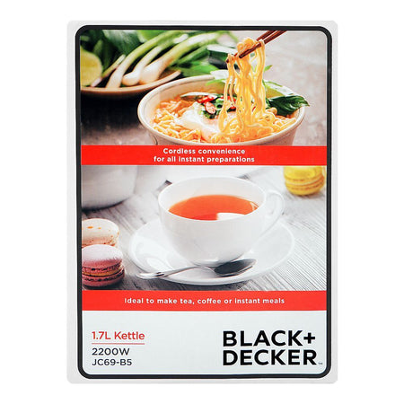 Black & Decker Electric Kettle, 1700ml, 2200W, JC69-B5 - Image 3