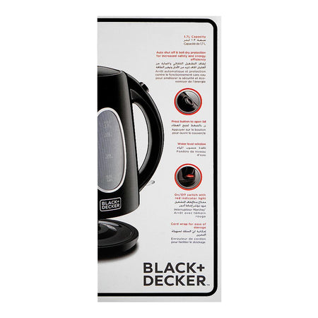 Black & Decker Electric Kettle, 1700ml, 2200W, JC69-B5 - Image 5