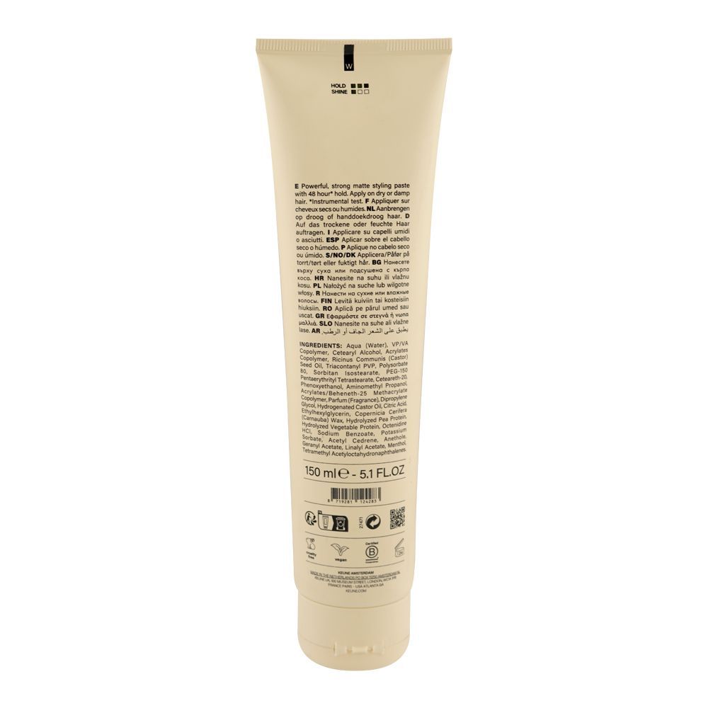 Keune Power Paste Strong Hold Hair Styling Paste, 150ml - Image 2