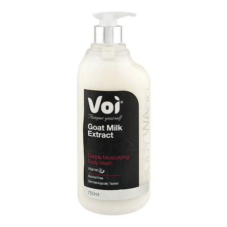 Voi Goat Milk Extract Deeply Moisturizing Body Wash with Vitamin E, Alcohol Free, 750ml - Main Image