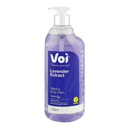 Voi Lavender Extract Relaxing Body Wash with Vitamin E, Alcohol Free, 750ml - Main Image