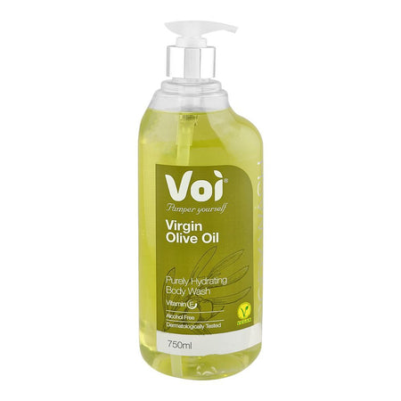Voi Virgin Olive Oil Purely Hydrating Body Wash with Vitamin E, Alcohol Free, 750ml - Main Image