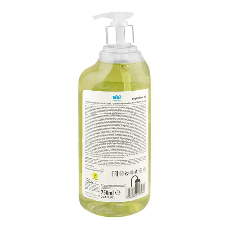 Voi Virgin Olive Oil Purely Hydrating Body Wash with Vitamin E, Alcohol Free, 750ml - Image 2