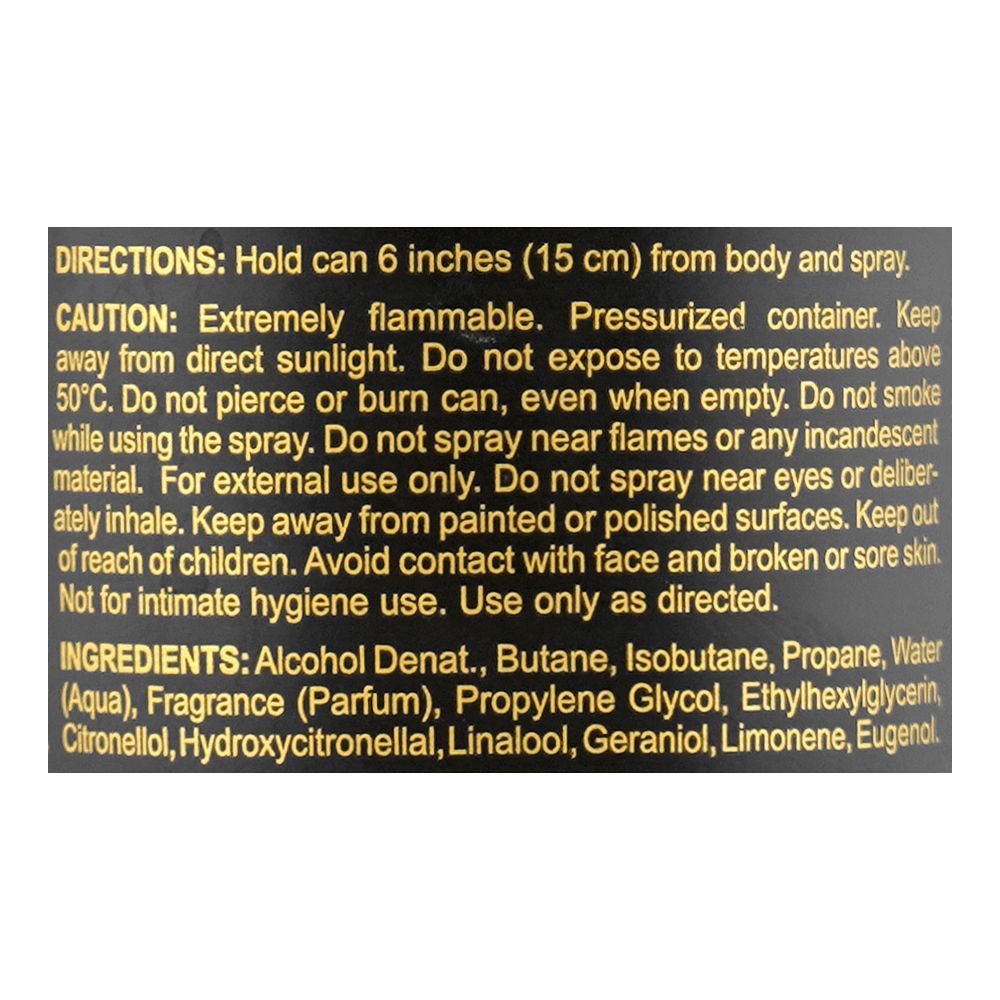 Eternal Love Oud Amber Body Spray, For Men & Women, 200ml - Image 3
