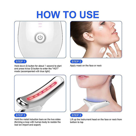 LED Beauty Massager for Face and Neck, Tightening and Smooth, ES-1081 - Image 4