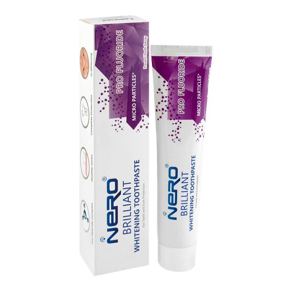 Nero Brilliant Pro Flouride Micro Particles Whitening Toothpaste, 100g - Main Image