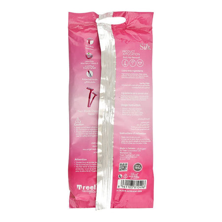 Treet Femina Silk Disposable Razor For Women, 5-Pack - Image 2