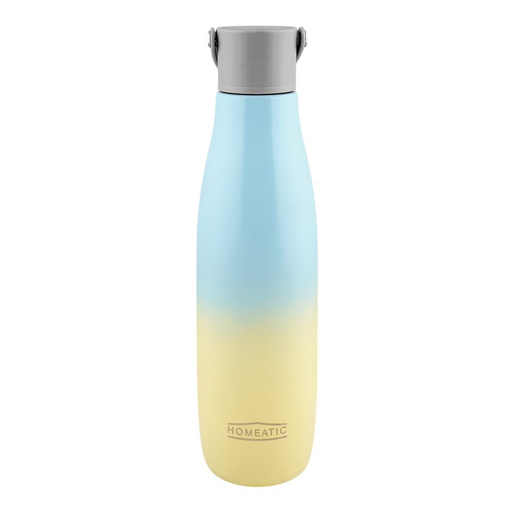 Homeatic Stainless Steel Water Bottle, 700ml, Yellow, HKA-057 - Image 2