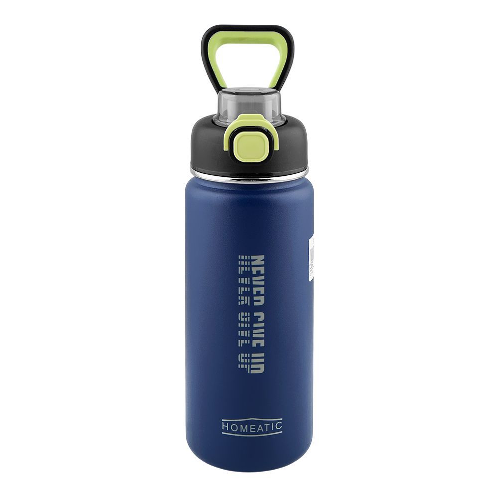 Homeatic Stainless Steel Water Bottle, 750ml, Blue, HKD-7070 - Image 2