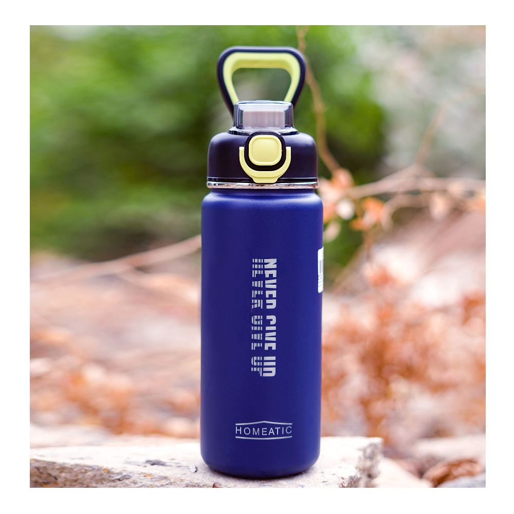 Homeatic Stainless Steel Water Bottle, 750ml, Blue, HKD-7070 - Main Image