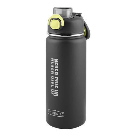 Homeatic Stainless Steel Water Bottle, 750ml, Grey, HKD-7070 - Image 3