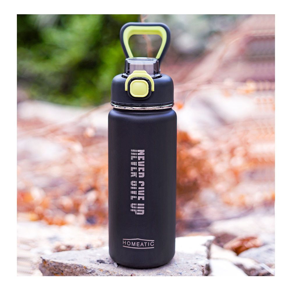Homeatic Stainless Steel Water Bottle, 750ml, Grey, HKD-7070 - Main Image