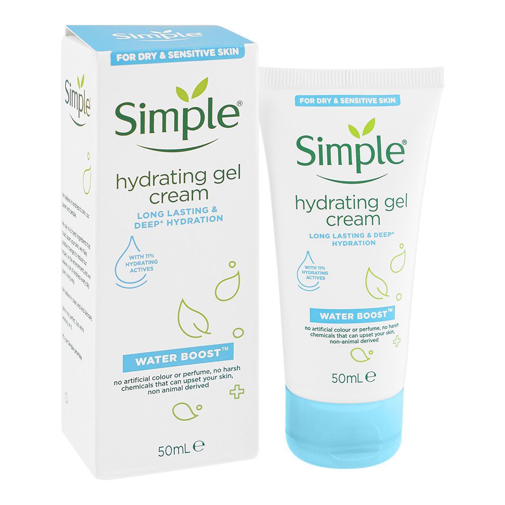 Simple Water Boost Hydrating Gel Cream, 50ml - Main Image