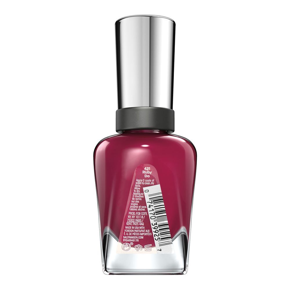 Sally Hansen Complete Salon Manicure Nail Polish, 14.7ml, 421 Ruby Do - Image 2