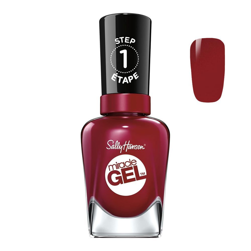 Sally Hansen Miracle Gel Nail Polish, 14.7ml, 440 Dig Fig - Main Image