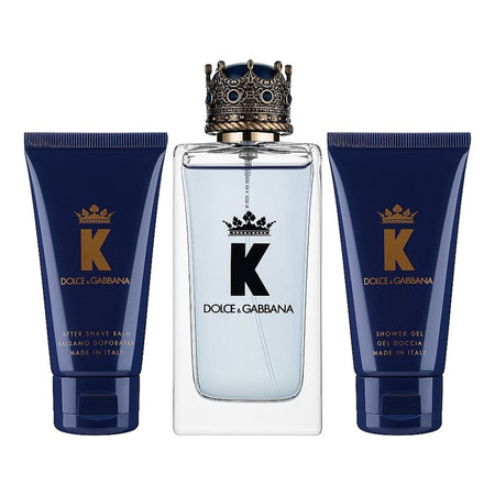 Dolce & Gabbana K Gift Set: 100ml Eau de Toilette+50ml After Shave+50ml Shower Gel, For Men, 3-Pack - Main Image
