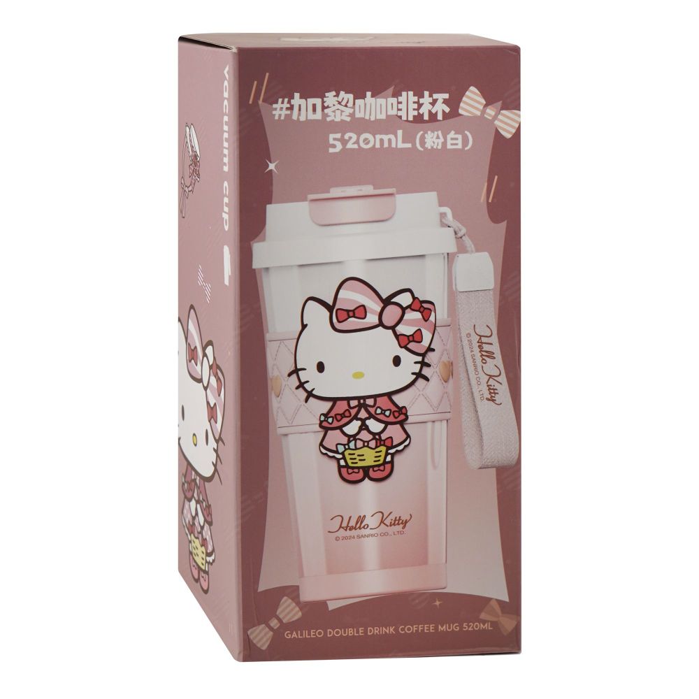 Hello Kitty Vacuum Cup, KT.3195, 520ml, Pink/White, 0001257 - Image 3