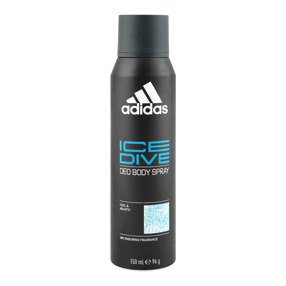 Adidas Ice Dive 48H Cool & Aquatic Deodorant Body Spray, For Men, 150ml - Main Image