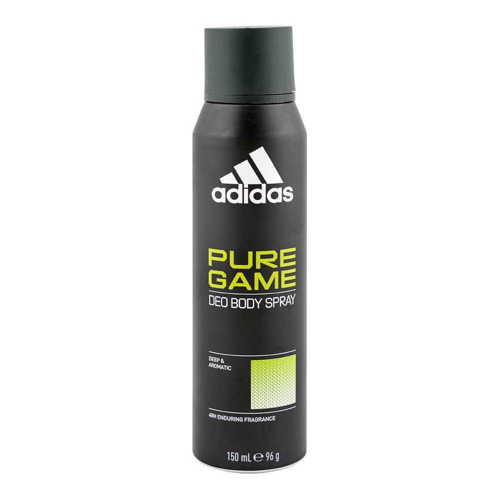 Adidas Pure Game 48H Deep & Aromatic Deodorant Body Spray, For Men, 150ml - Main Image
