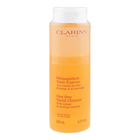 Clarins Paris One-Step Facial Cleanser with Orange & Moringa Extract, For All Skin Types, 200ml - Main Image