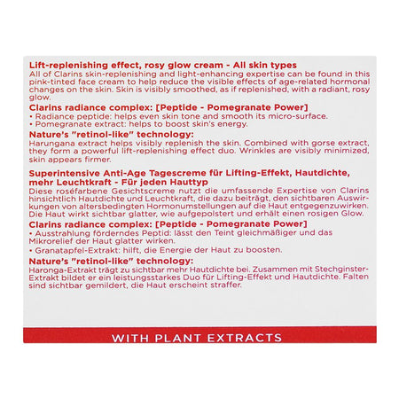 Clarins Paris Rose Radiance Peptide Day Cream, For All Skin Types, 50ml - Image 4
