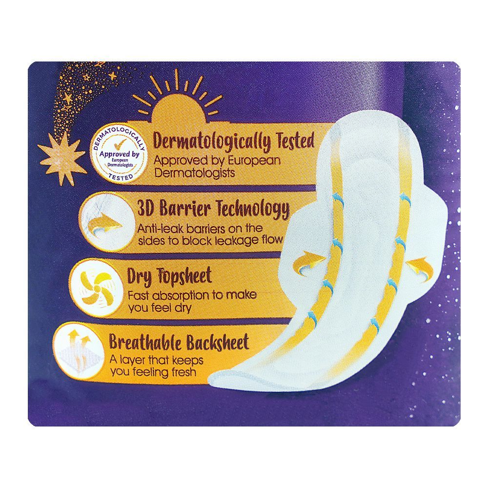 Molped Advanced Leak Protection Maxi Thick Sanitary Pads, Long, 8 Pads - Image 3
