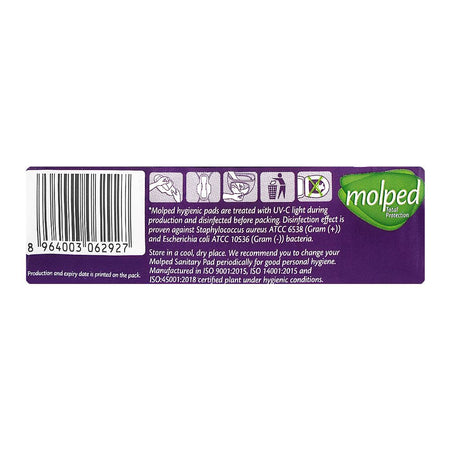 Molped Advanced Leak Protection Maxi Thick Sanitary Pads, Long, 8 Pads - Image 6