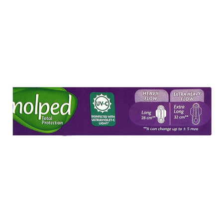 Molped Advanced Leak Protection Maxi Thick Sanitary Pads, Long, 8 Pads - Image 7