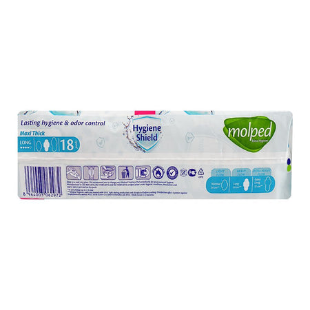 Molped Extra Hygiene Shield Maxi Thick Sanitary Pads, Long, 18 Pads Value Pack - Image 4