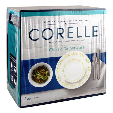 Corelle Classic Dinnerware Set Mimosa 16 Pieces 16S-MMS-PH - Image 2