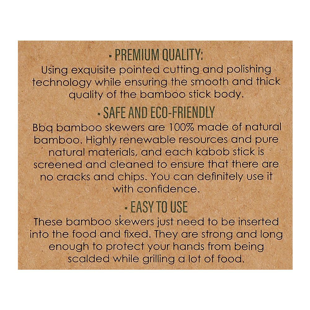 Safe Serve 8" Natural BBQ Bamboo Skewers, 1.5mm, 86-Pack - Image 4