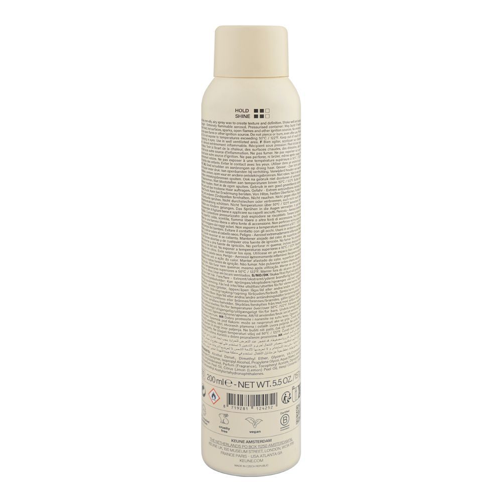 Keune Air Wax Light Weight Spray Wax, 200ml - Image 2