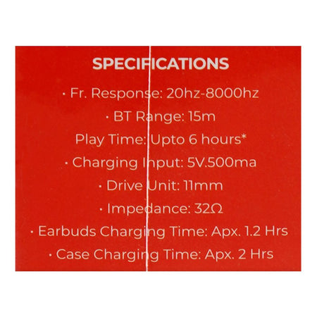 Audionic True Wireless Quad Mic Earbuds With ENC, IPX4 Water Resistant, 500mAh Case Battery, Brown, Airbud-595 - Image 8