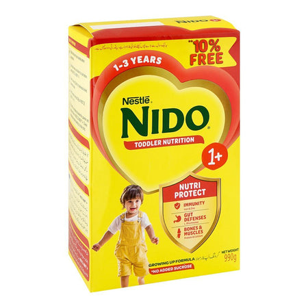 Nestle Nido 1+ Toddler Nutritional Milk Powder 10% Free Economy Pack, 990g - Main Image