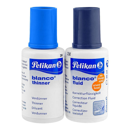Pelikan Blanco Correction Fluid Plus Thinner 2 X 20ml 931D, 335877 - Main Image